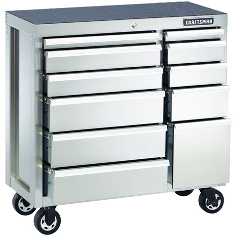 craftsman 40 inch premium heavy duty rolling cabinet stainless steel|V.